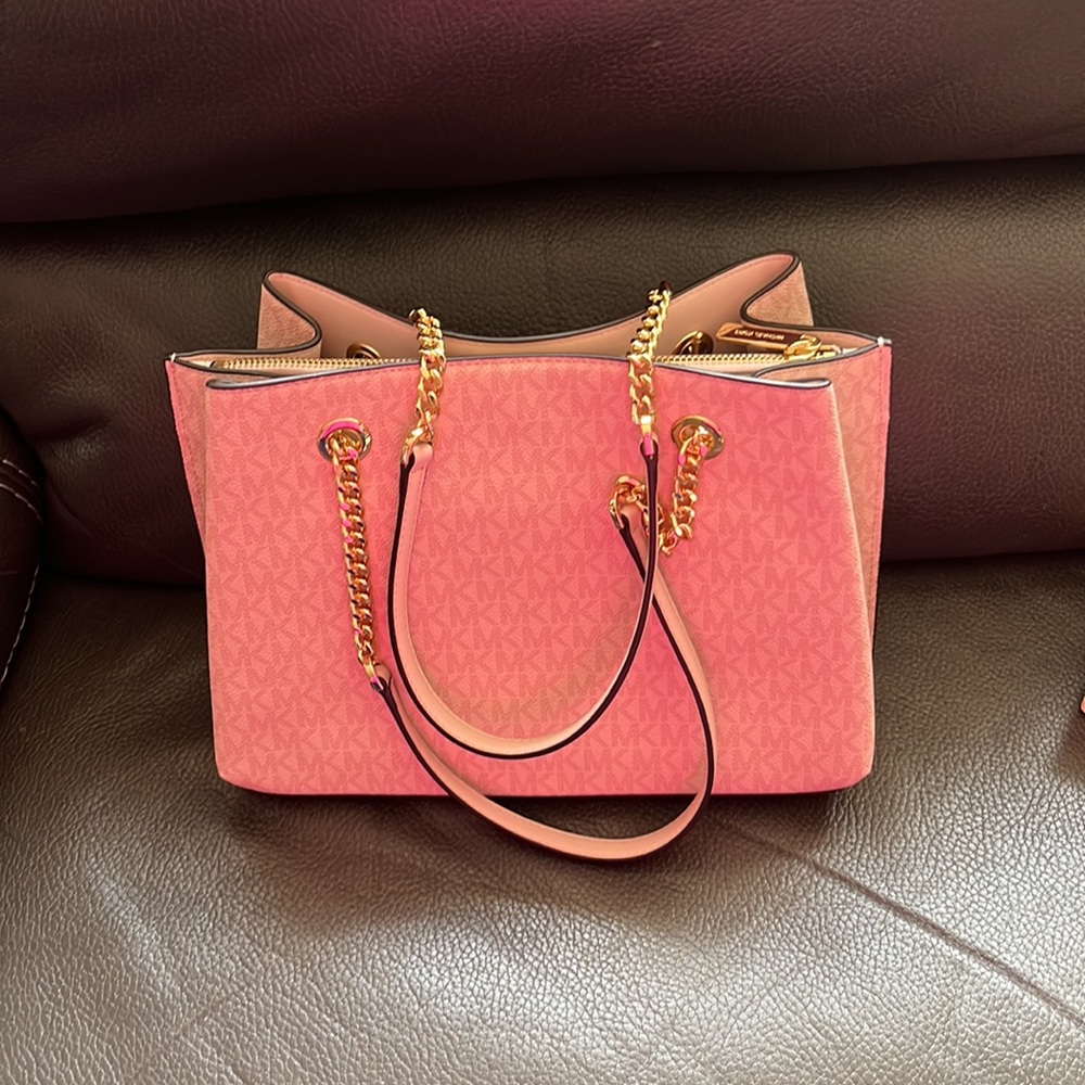Michael Kors blush color drop satchel - Picture 6 of 13